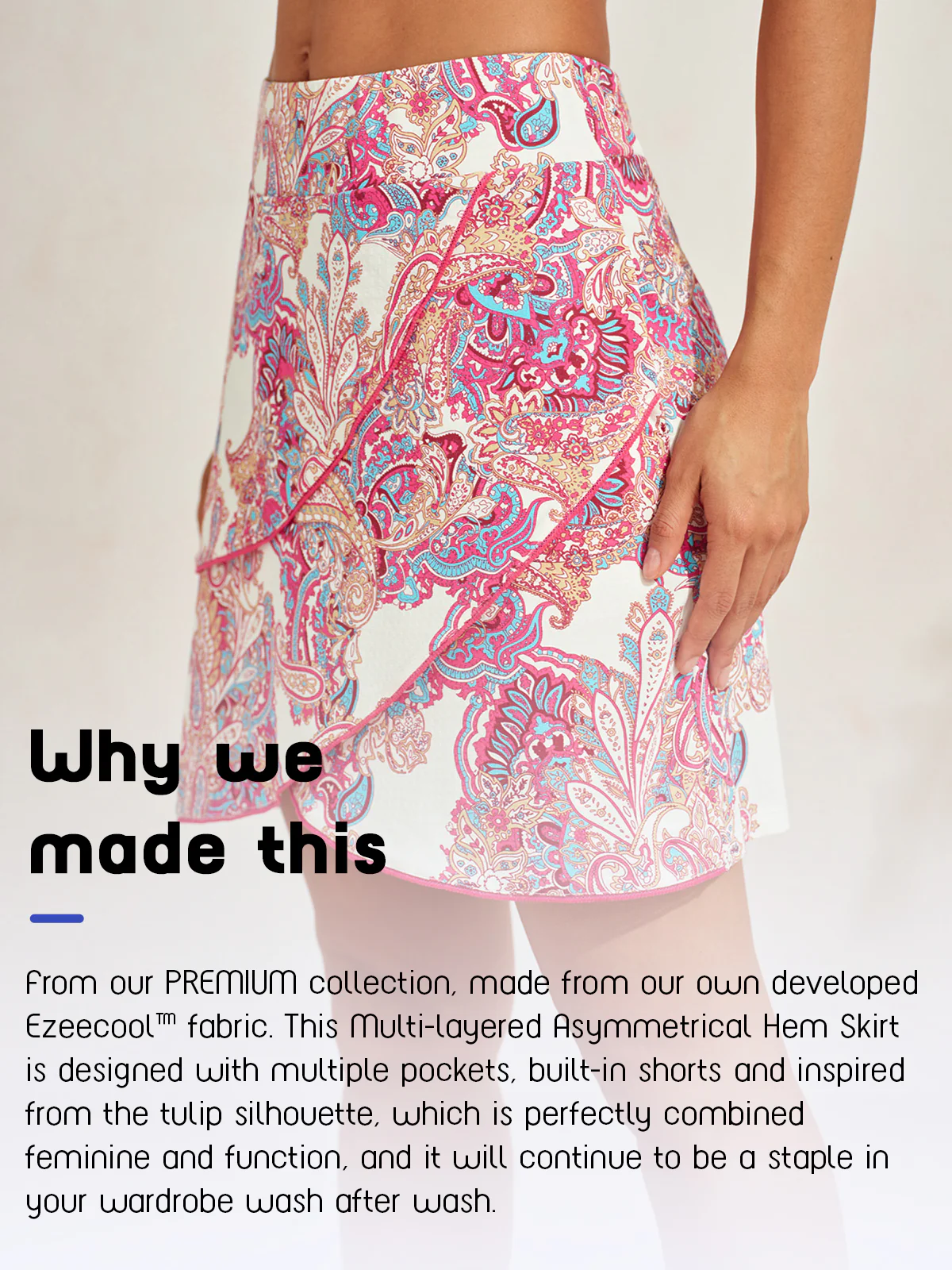 Ultrasoft Premium 18.5 Inch Asymmetrical Skort UPF50+ - Image 21