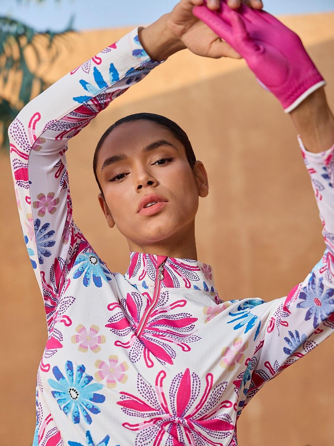 Ultrasoft Premium Long Sleeve Mock Neck Quarterzip UPF50+ - Image 8