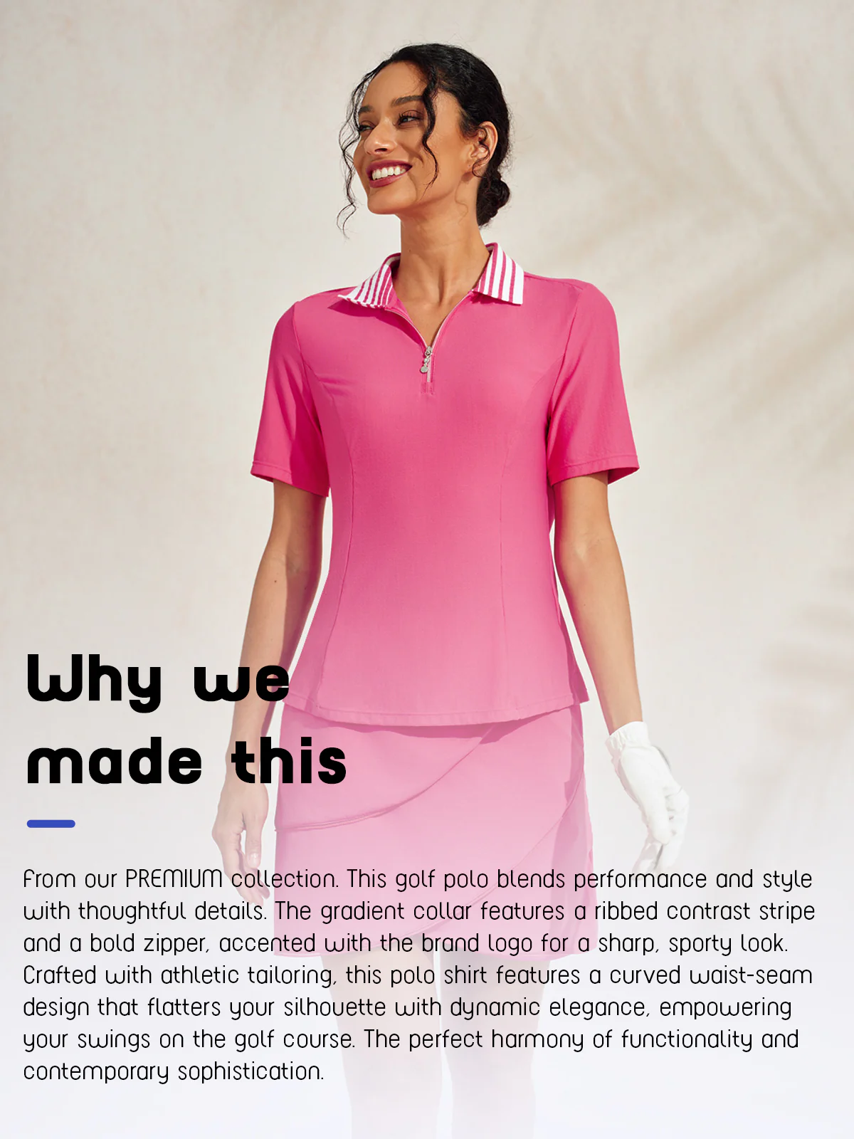 Ultrasoft Premium Short Sleeve Color Block Quarterzip UPF50+ - Image 19