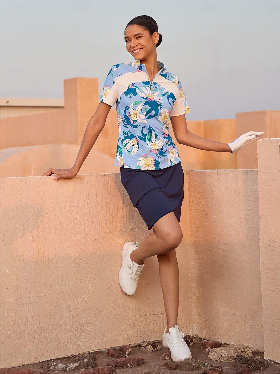 Ultrasoft Premium Short Sleeve Mock Neck Quarterzip UPF50+ - Image 23