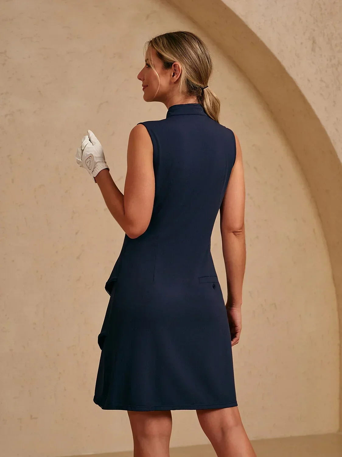 Ultrasoft Premium Sleeveless Asymmetrical Trimmed 36.5 Inch Dress UPF50+ - Image 10