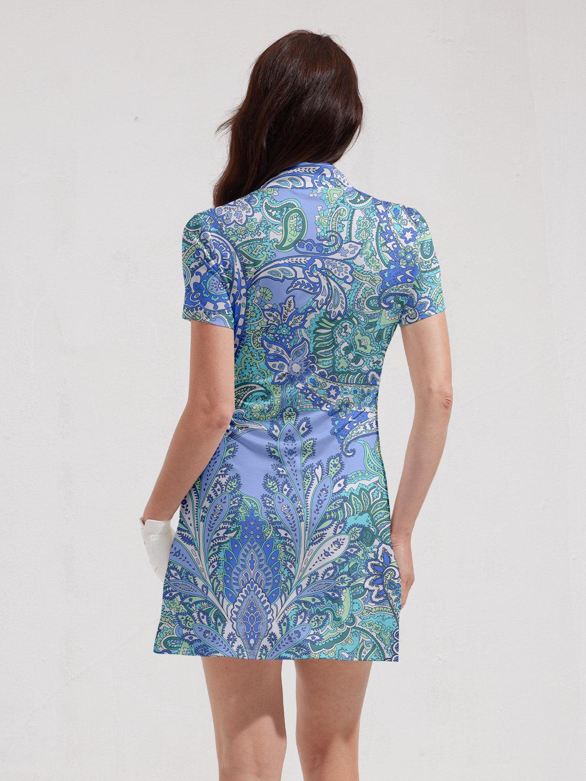 Pretty Feminine Short Sleeve 36.5 Inch Dress UPF50+ - Image 2