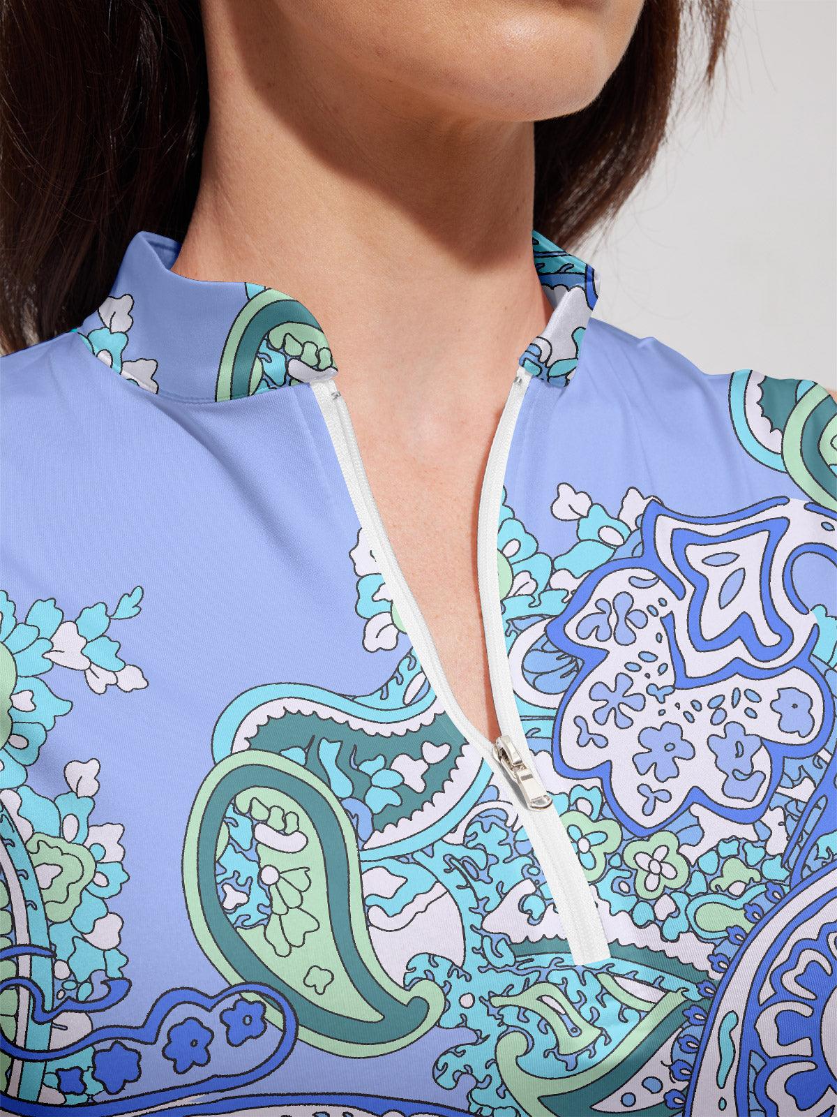 Pretty Feminine Short Sleeve 36.5 Inch Dress UPF50+ - Image 3