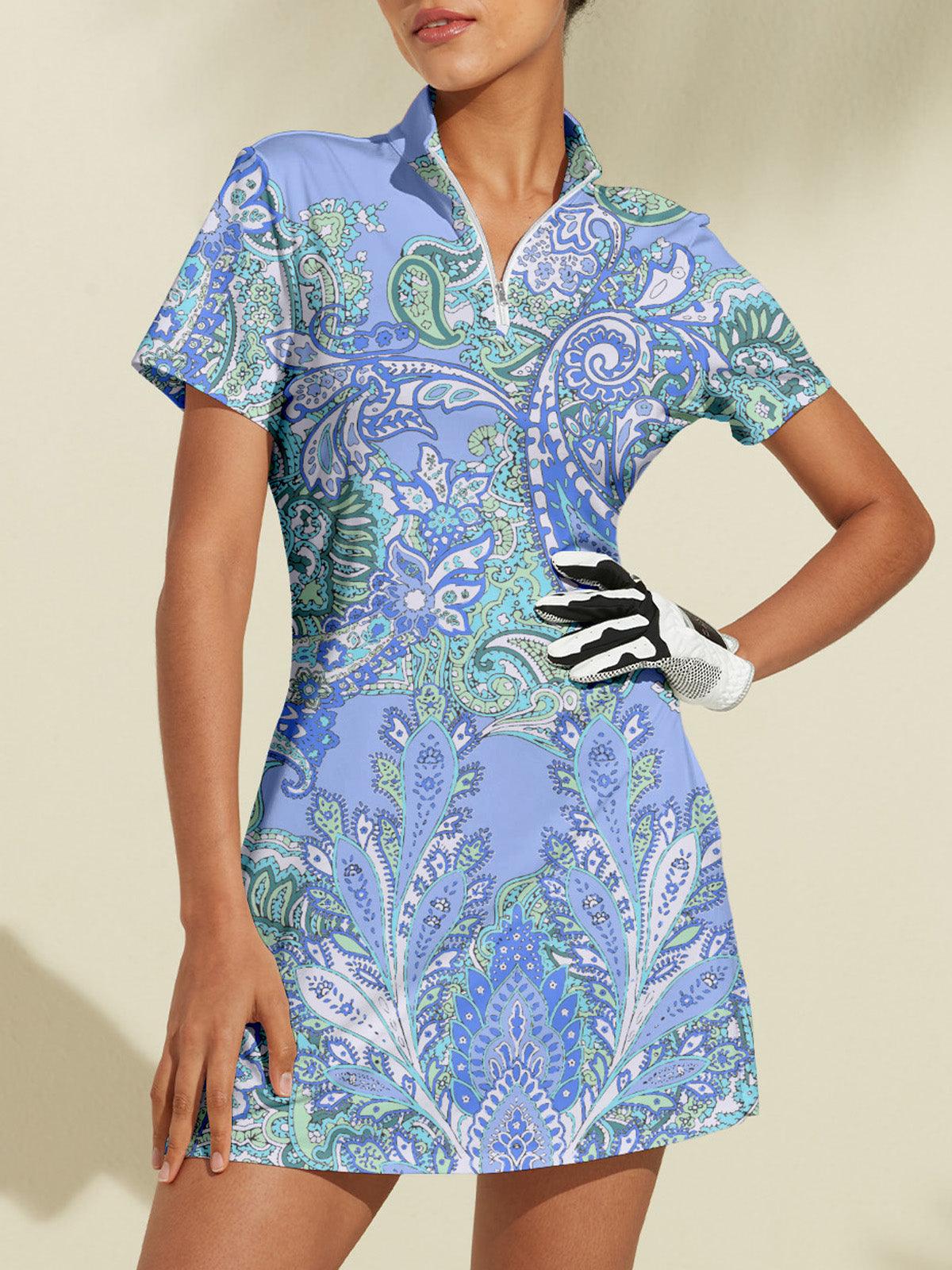 Pretty Feminine Short Sleeve 36.5 Inch Dress UPF50+ - Image 8