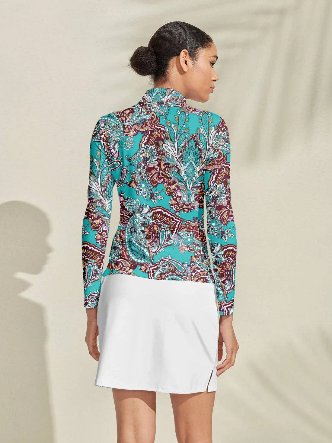Pretty Feminine Golf Shirt Quarterzip UPF50+ - Image 2