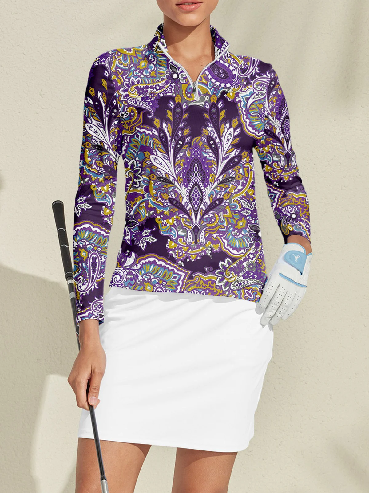 Pretty Feminine Golf Shirt Quarterzip UPF50+ - Image 18