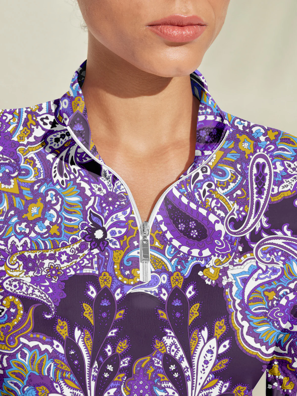 Pretty Feminine Golf Shirt Quarterzip UPF50+ - Image 3