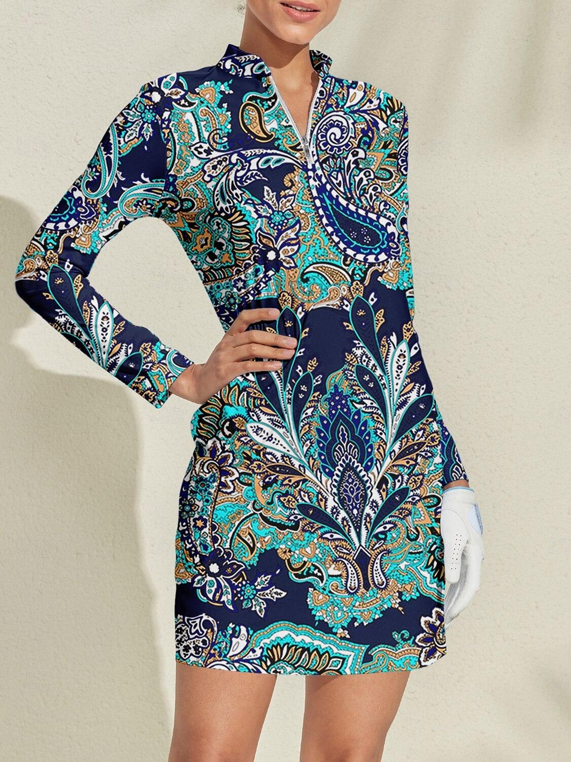 Pretty Feminine Long Sleeve 36.5 Inch Dress UPF50+ - Image 8