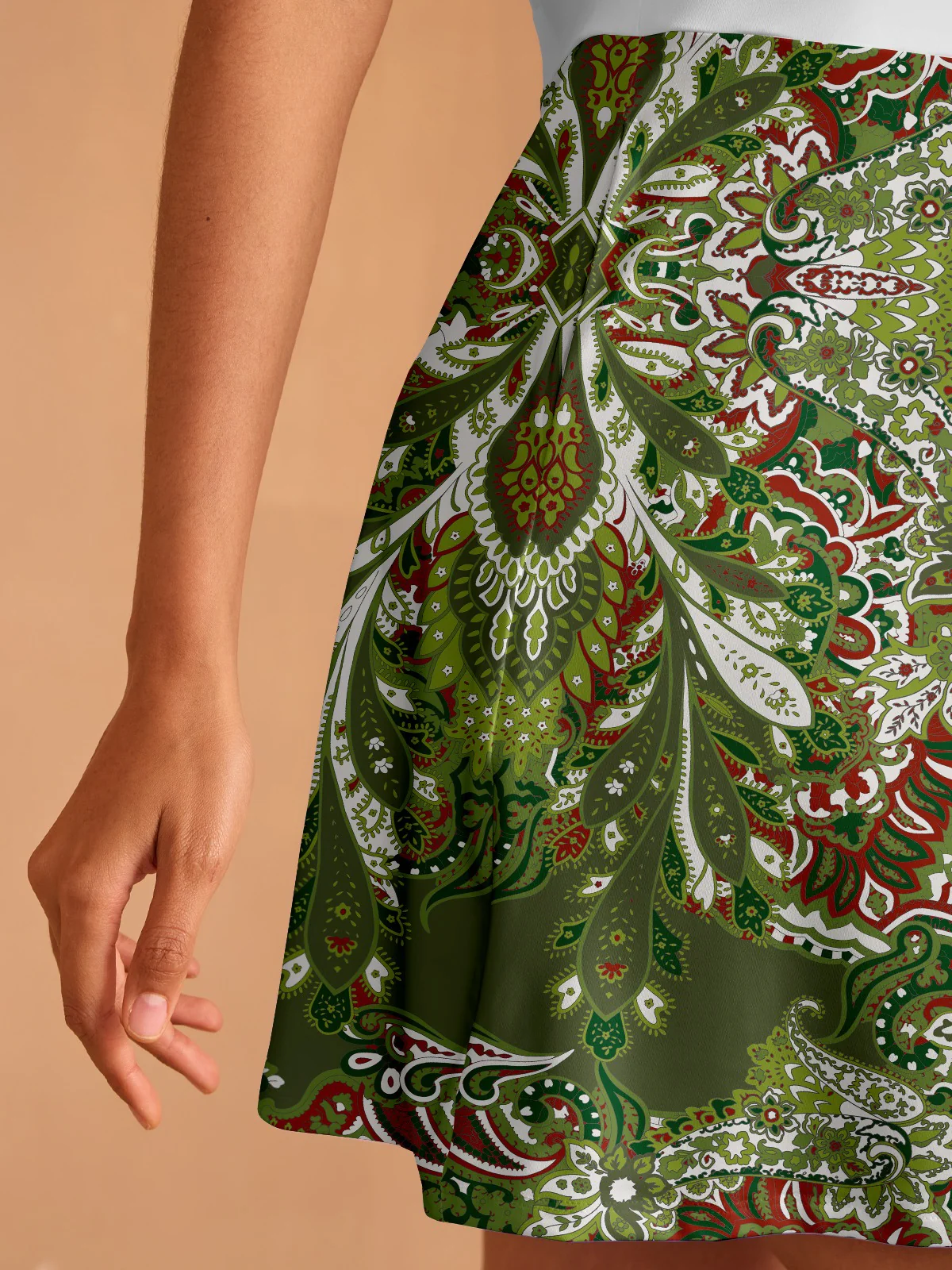 Pretty Feminine Short Sleeve A-Line 36.5 Inch Dress - Image 3