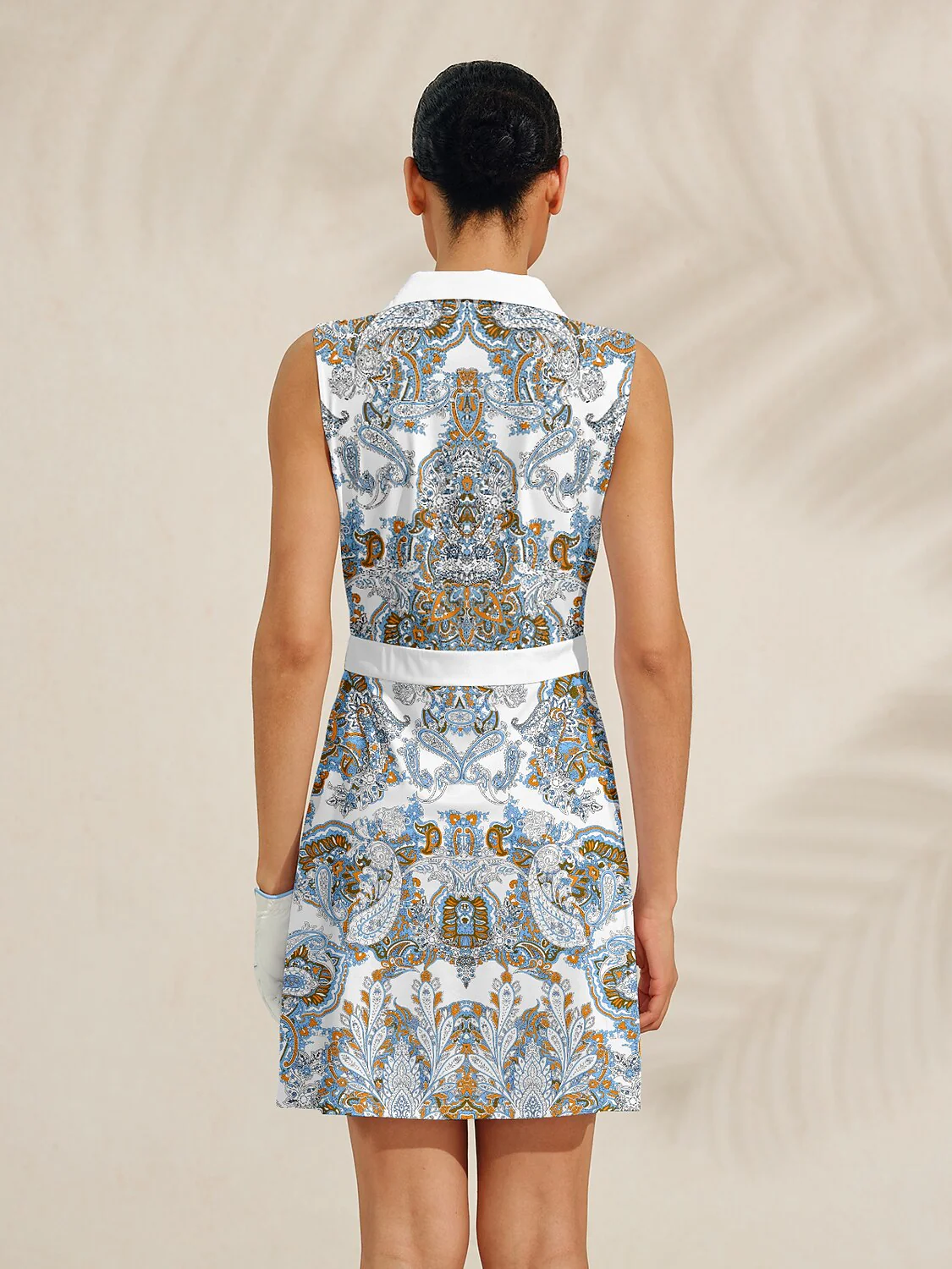 Pretty Feminine Sleeveless A-Line 36.5 Inch Dress - Image 2