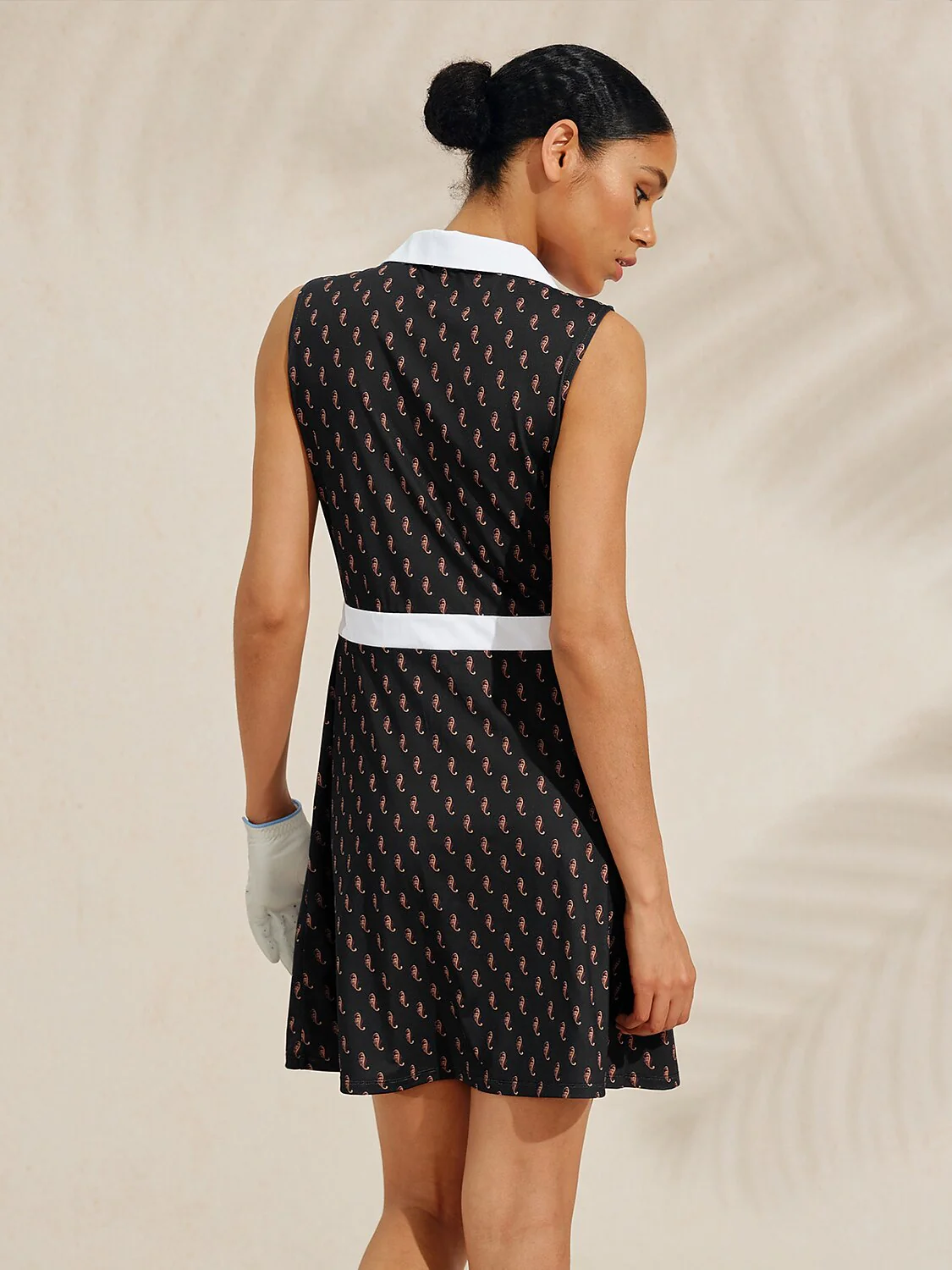 Pretty Feminine Sleeveless A-Line 36.5 Inch Dress - Image 3