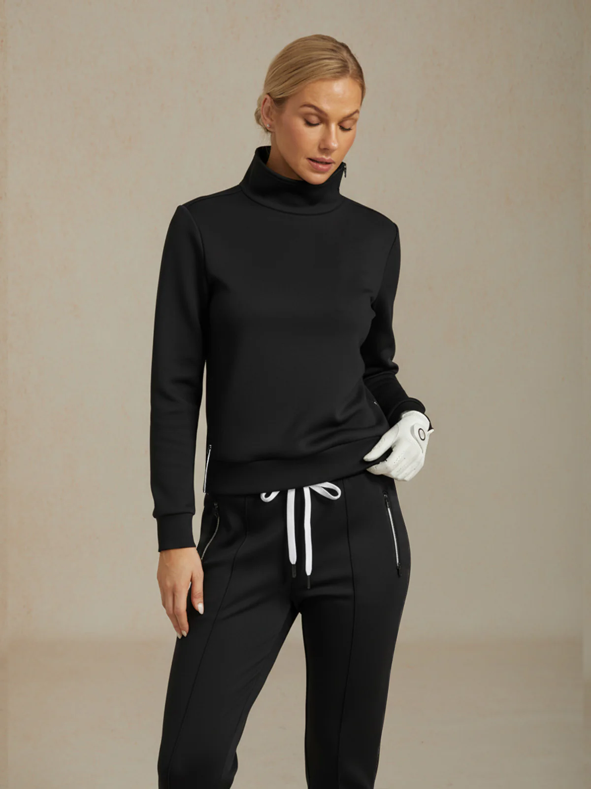 More Than Basic Irregular Collar Golf Sweatshirt - Image 8