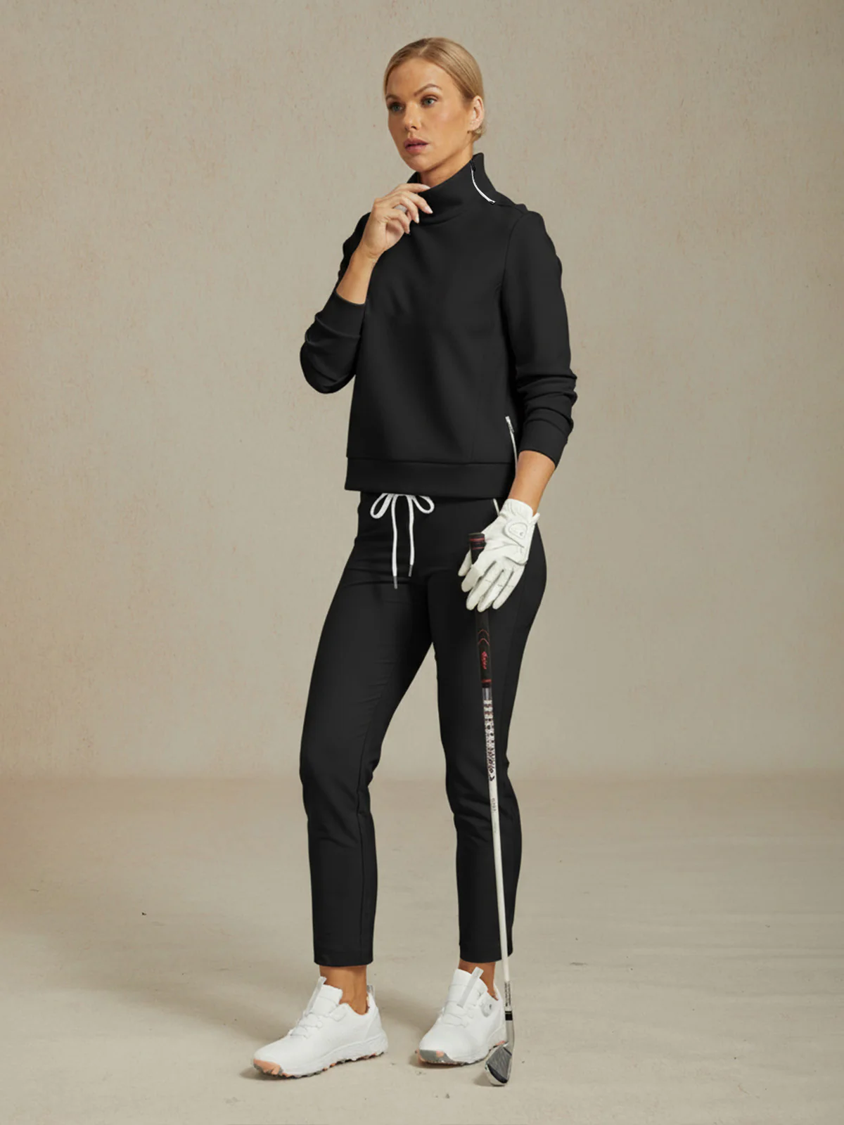 More Than Basic Irregular Collar Golf Sweatshirt - Image 10