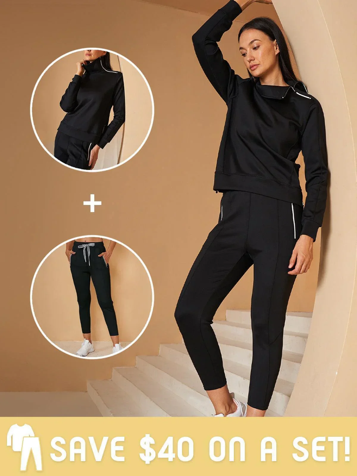 More Than Basic Irregular Collar Golf Sweatshirt - Image 5
