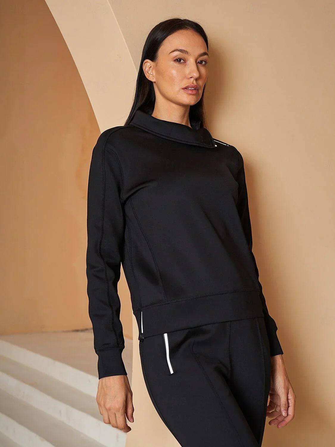 More Than Basic Irregular Collar Golf Sweatshirt - Image 16