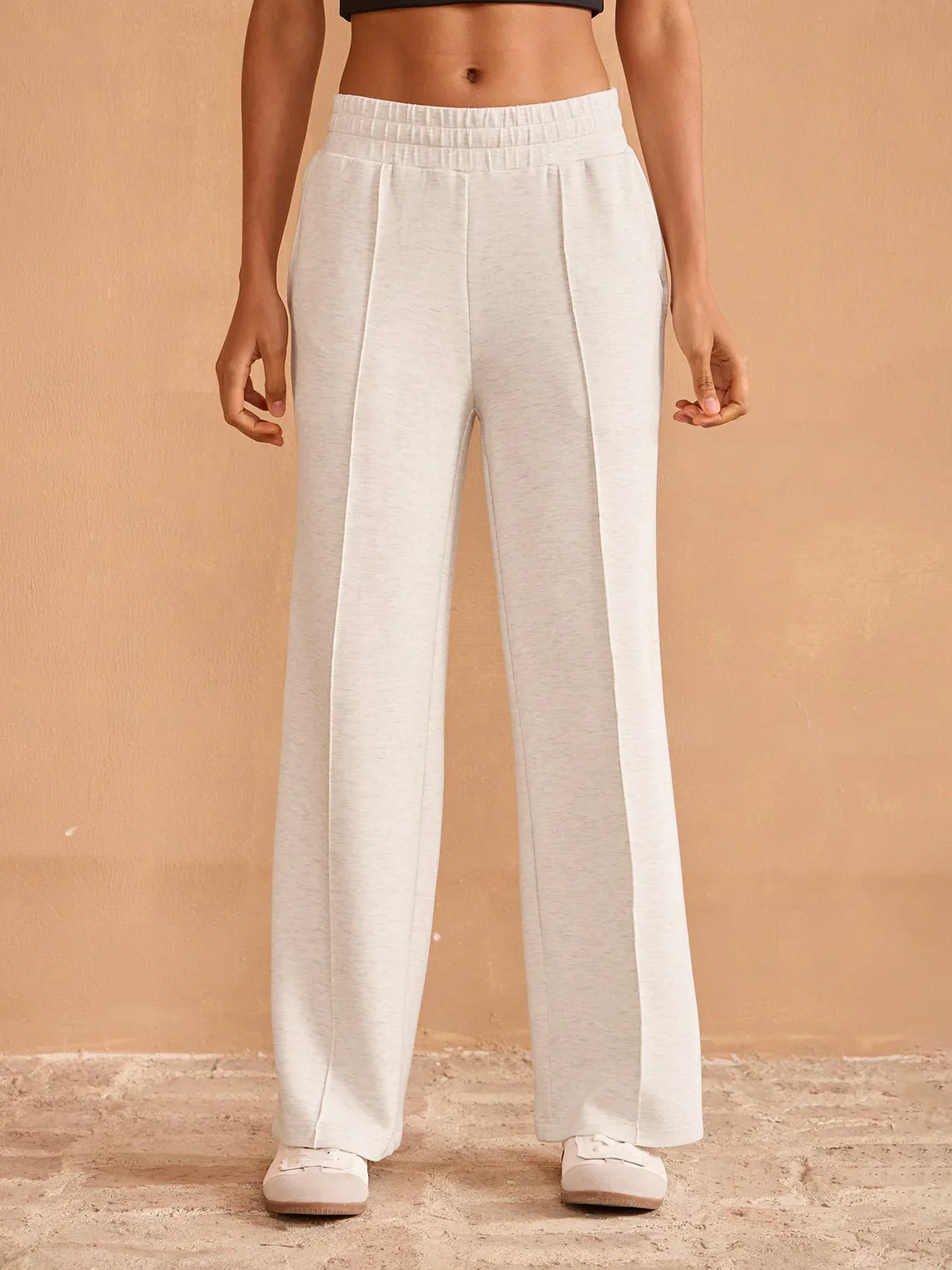 UltraSoft Stretch Hidden Drawstring Wide Leg Pants - Image 7