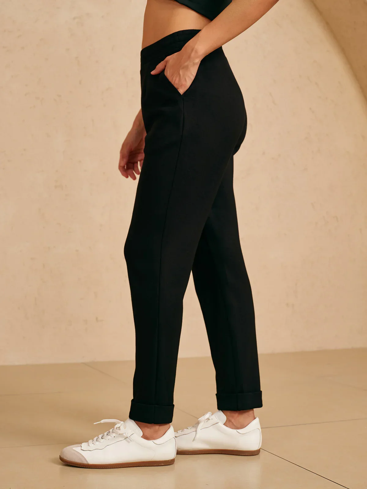 UltraSoft Stretch Hidden Drawstring Cuff Pants - Image 2