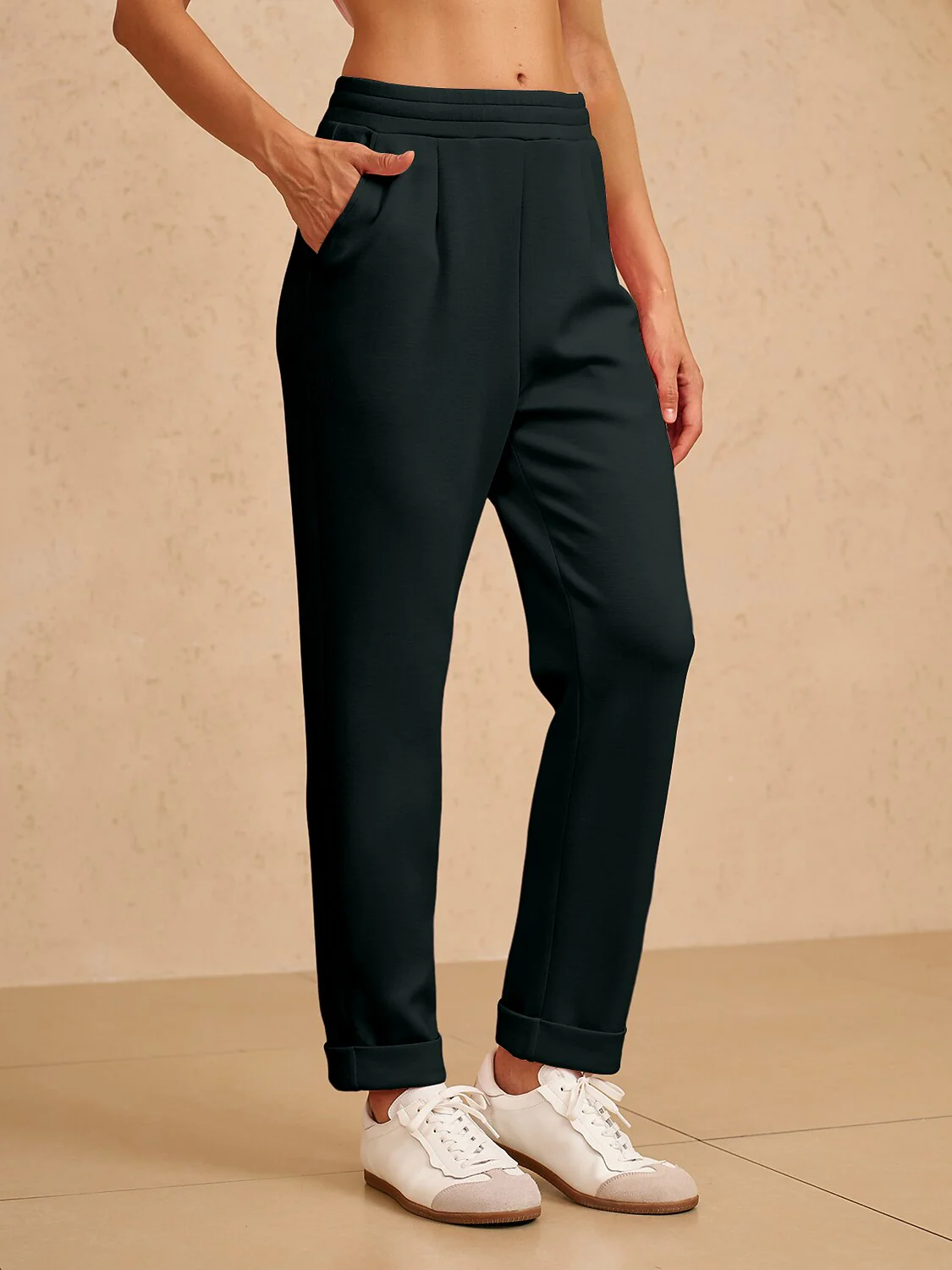 UltraSoft Stretch Hidden Drawstring Cuff Pants - Image 17