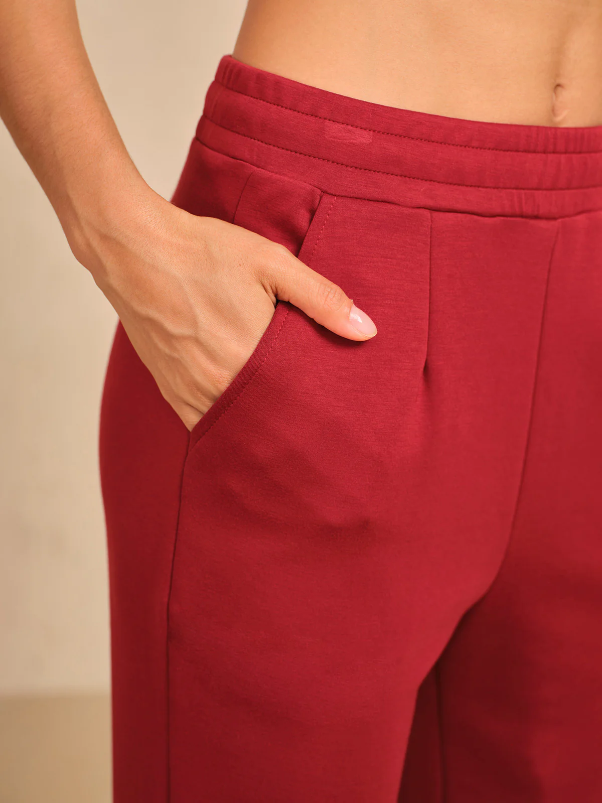 UltraSoft Stretch Hidden Drawstring Cuff Pants - Image 3