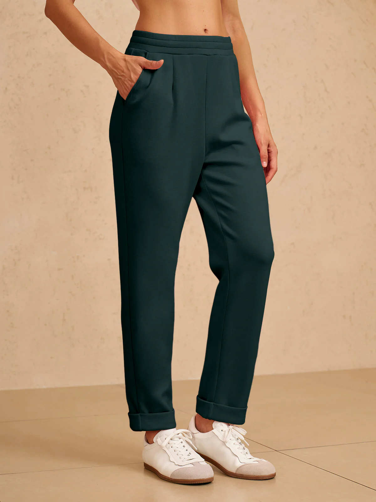 UltraSoft Stretch Hidden Drawstring Cuff Pants - Image 16