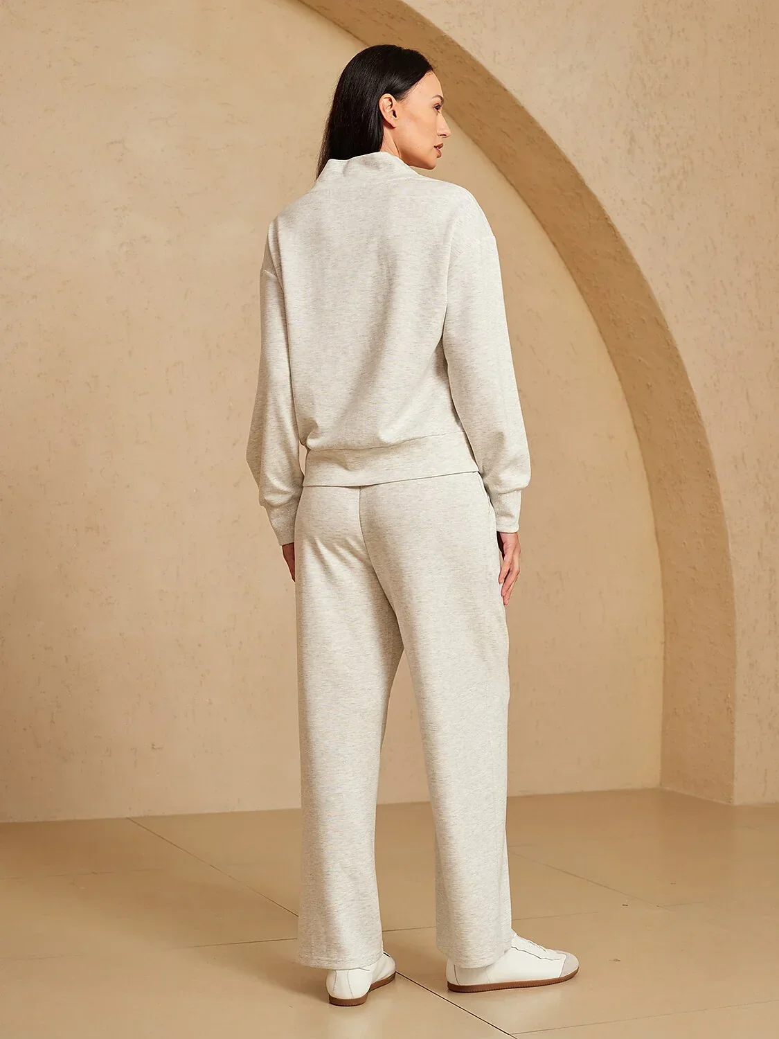 UltraSoft Long Sleeve Cowl Neck Sweatshirt - Image 3