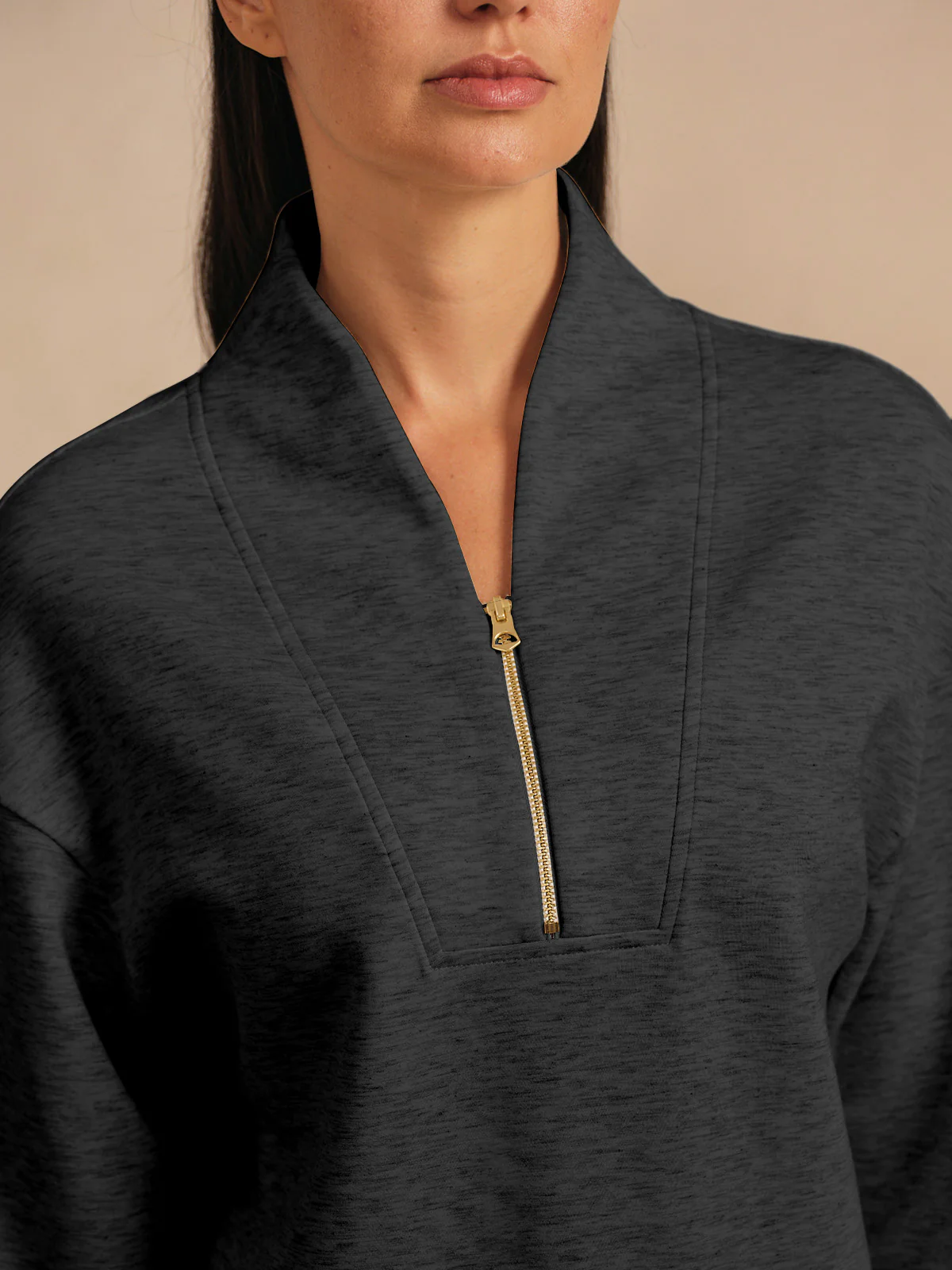 UltraSoft Long Sleeve Quarterzip Sweatshirt - Image 3