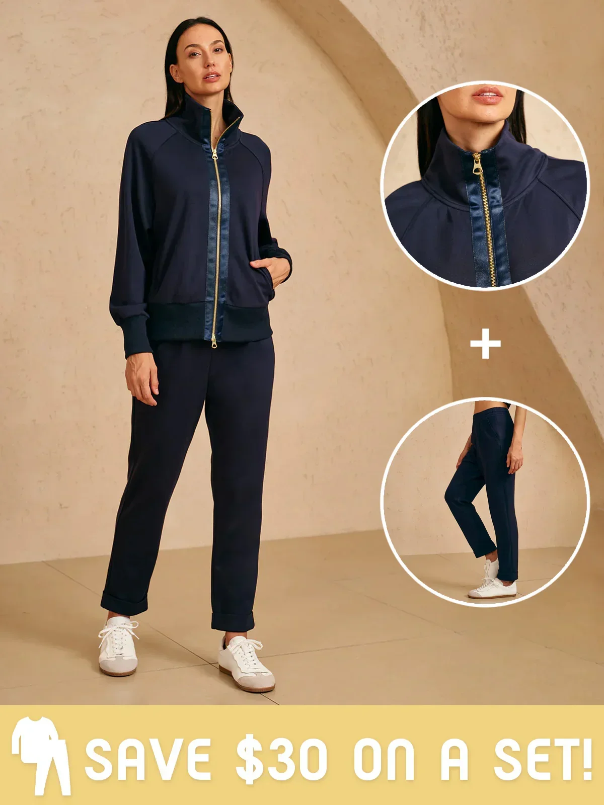 UltraSoft Stretch Hidden Drawstring Cuff Pants - Image 4