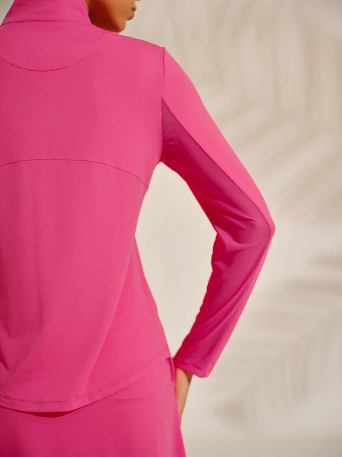 Ultrasoft Premium Long Sleeve Mock Neck Mesh Quarterzip UPF50+ - Image 32