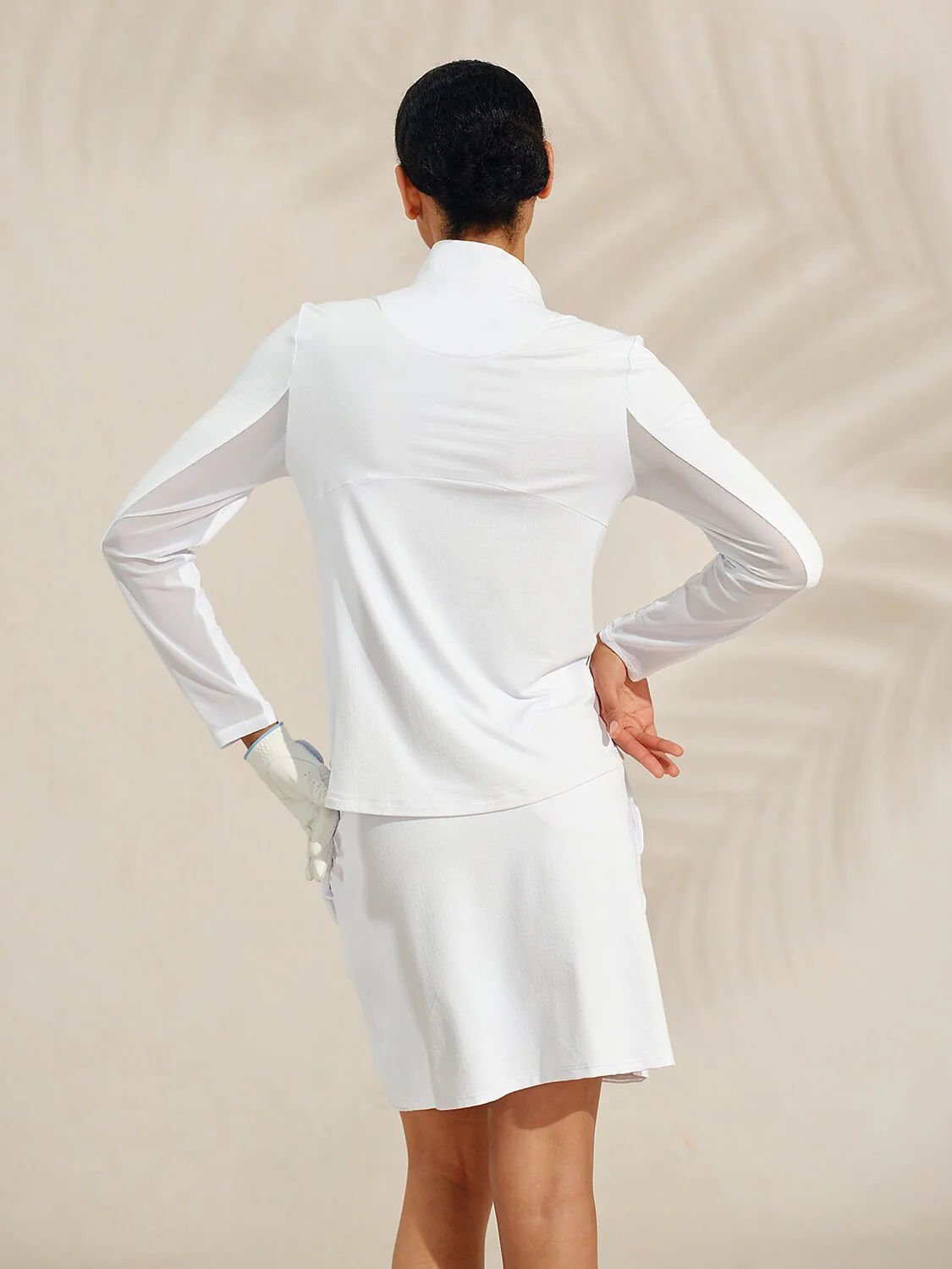 Ultrasoft Premium Long Sleeve Mock Neck Mesh Quarterzip UPF50+ - Image 69