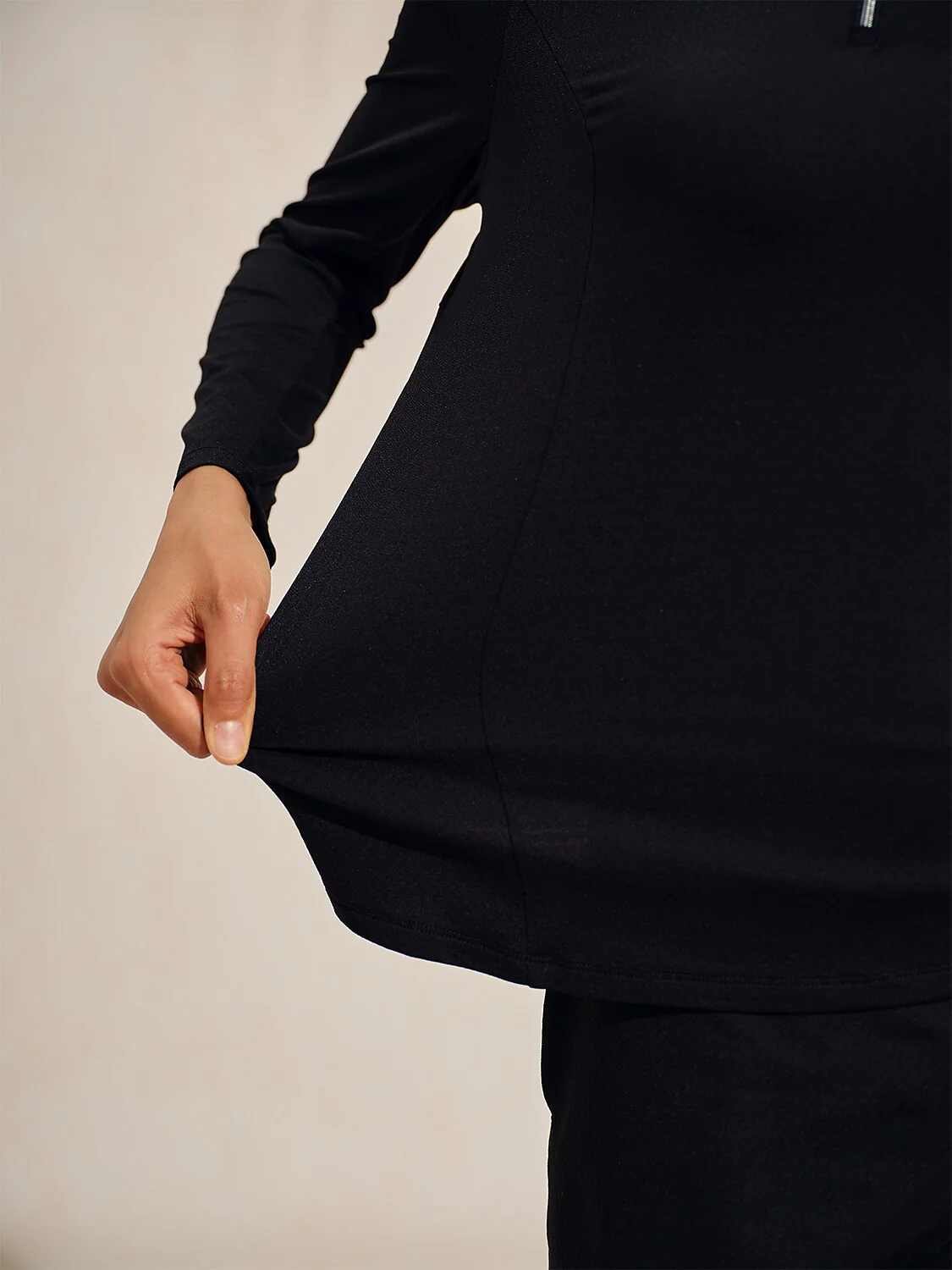 Ultrasoft Premium Long Sleeve Mock Neck Mesh Quarterzip UPF50+ - Image 47