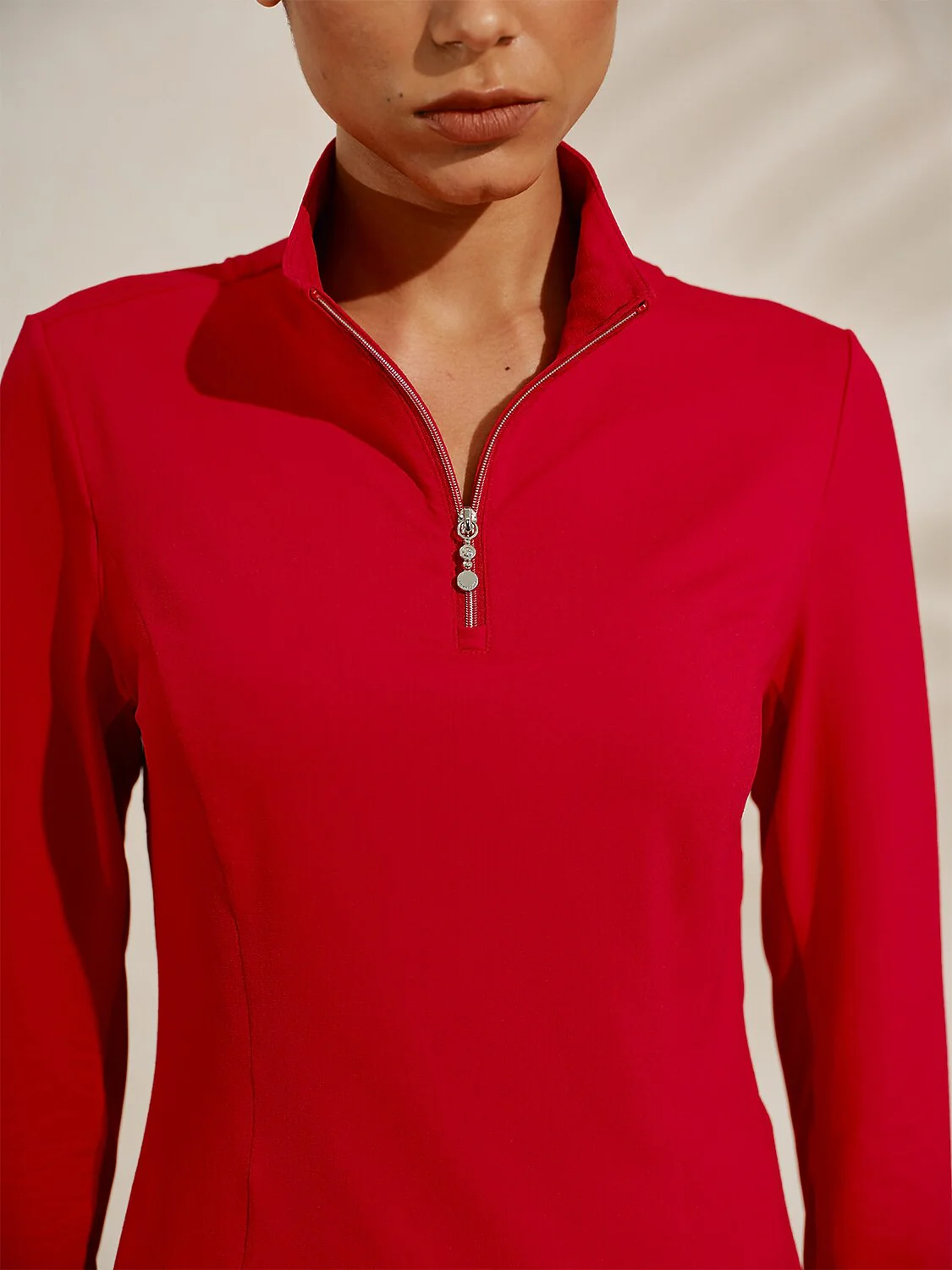 Ultrasoft Premium Long Sleeve Mock Neck Mesh Quarterzip UPF50+ - Image 26