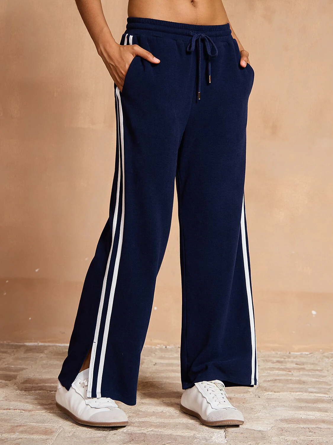 UltraSoft Velour 40 Inch Stretch Drawstring Wide Leg Pants - Image 10