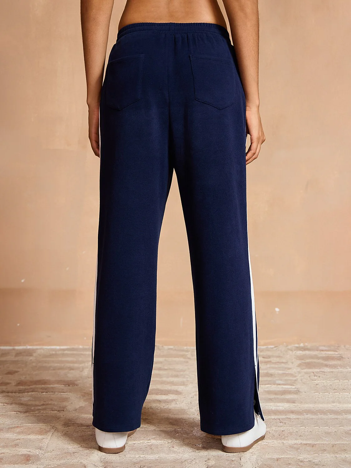 UltraSoft Velour 40 Inch Stretch Drawstring Wide Leg Pants - Image 2