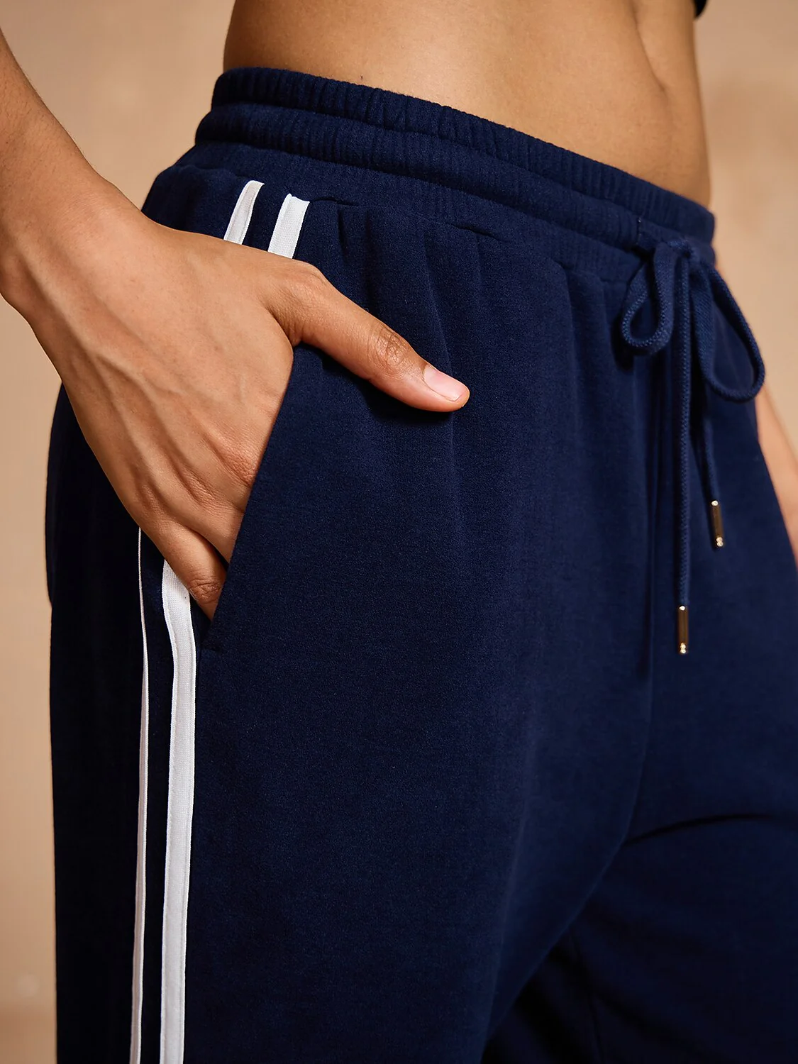 UltraSoft Velour 40 Inch Stretch Drawstring Wide Leg Pants - Image 7