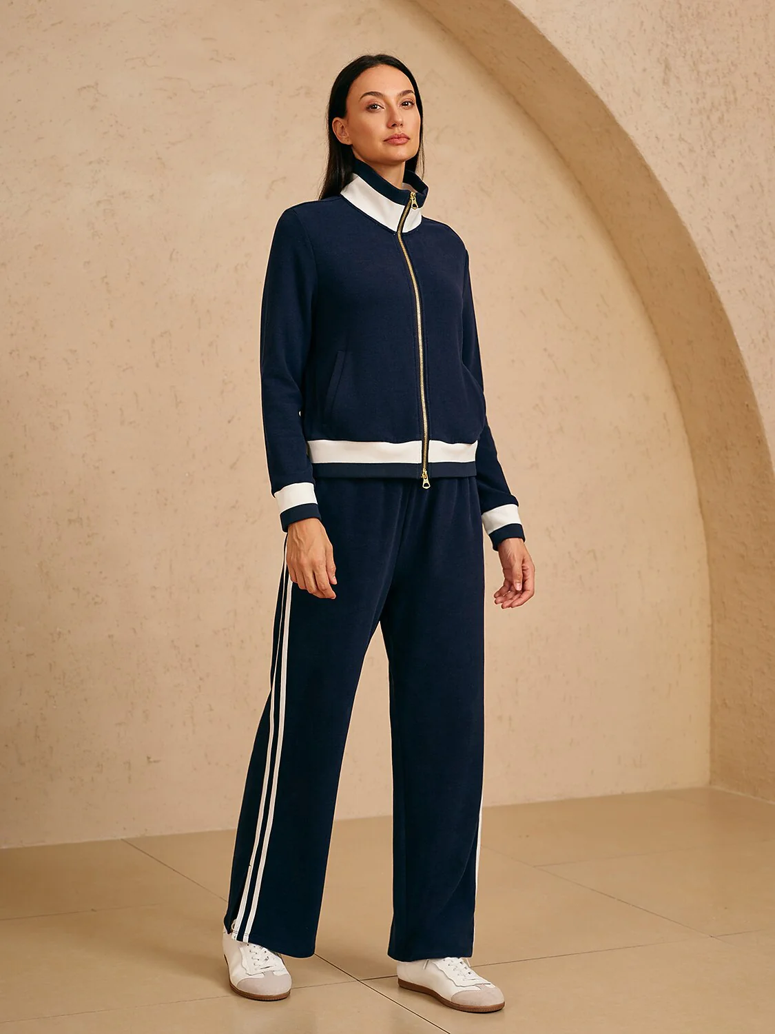 UltraSoft Velour Long Sleeve Full Zip Jacket - Image 10