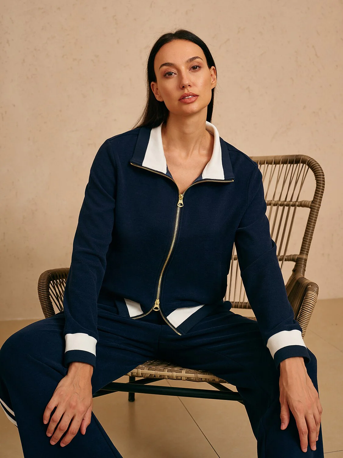 UltraSoft Velour Long Sleeve Full Zip Jacket - Image 11