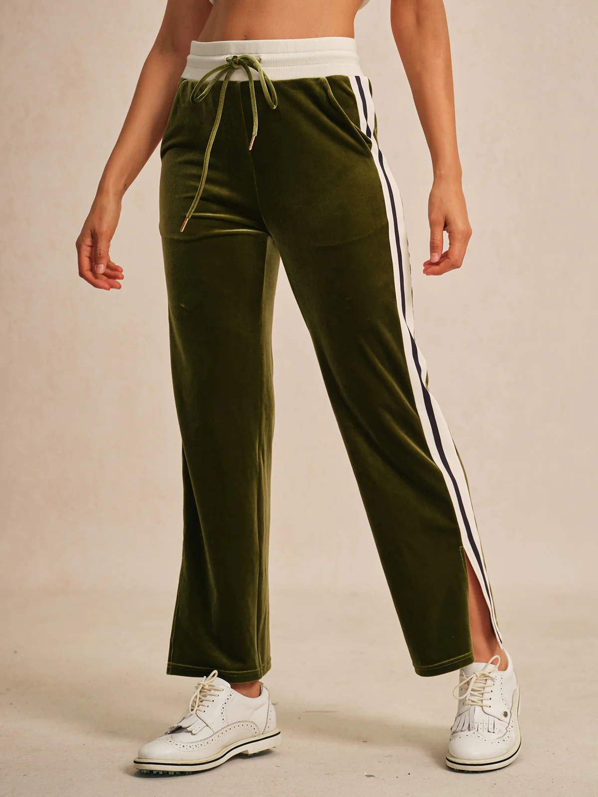 UltraSoft Velvet 40 Inch Stretch Drawstring Wide Leg Pants - Image 10