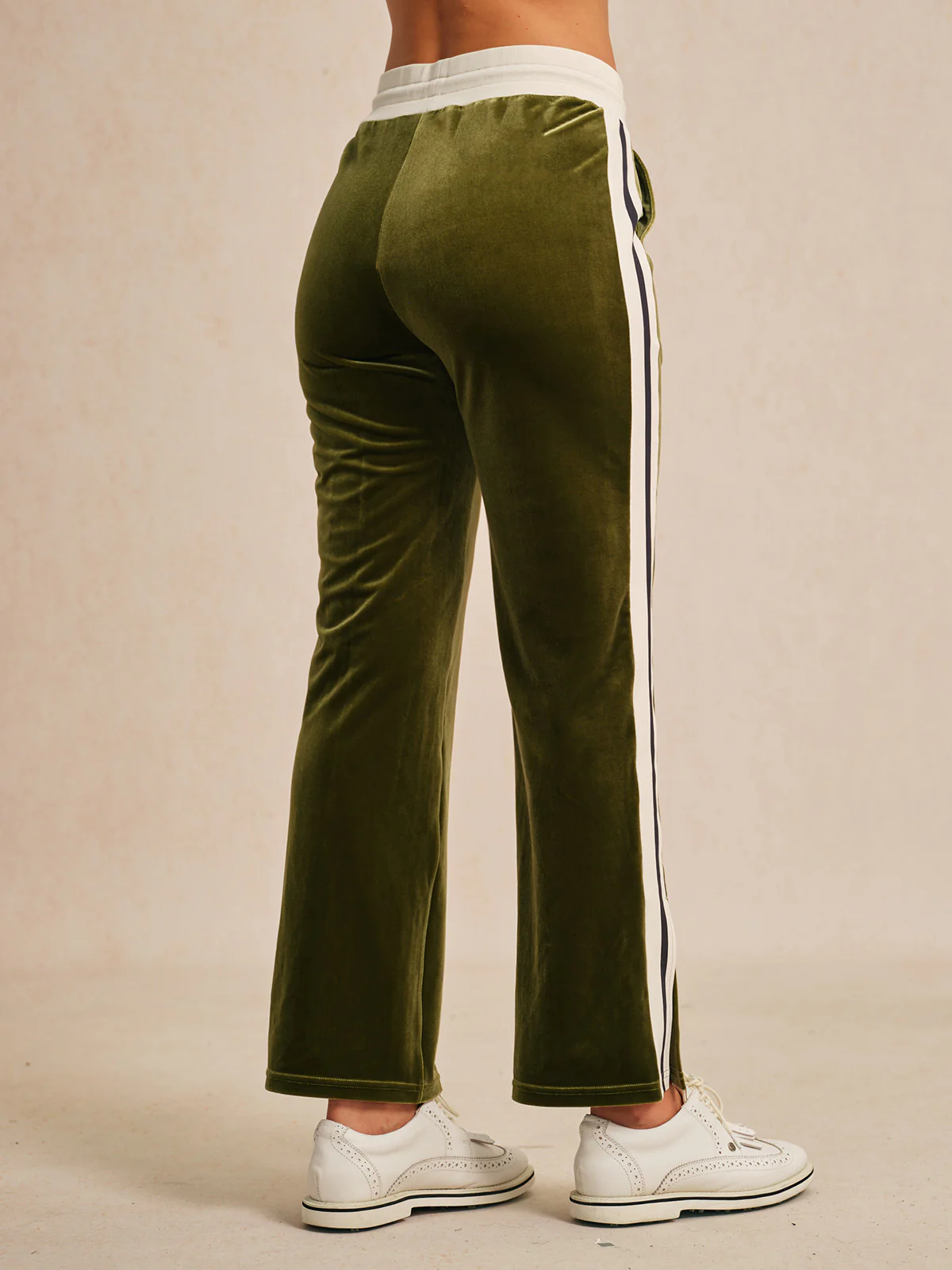 UltraSoft Velvet 40 Inch Stretch Drawstring Wide Leg Pants - Image 2