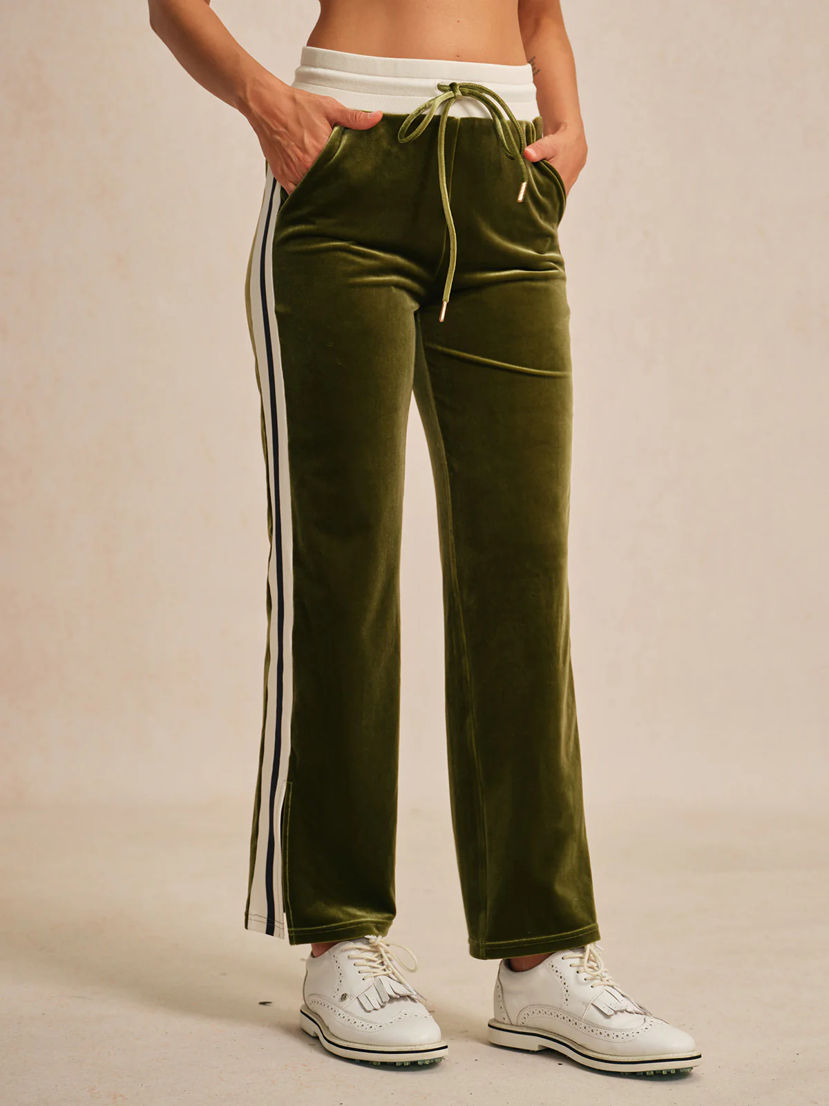 UltraSoft Velvet 40 Inch Stretch Drawstring Wide Leg Pants - Image 8