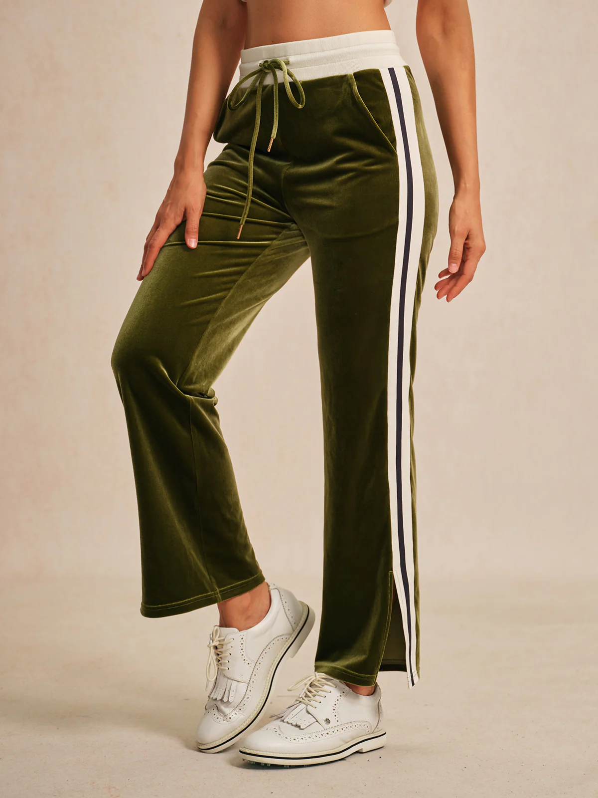 UltraSoft Velvet 40 Inch Stretch Drawstring Wide Leg Pants - Image 9