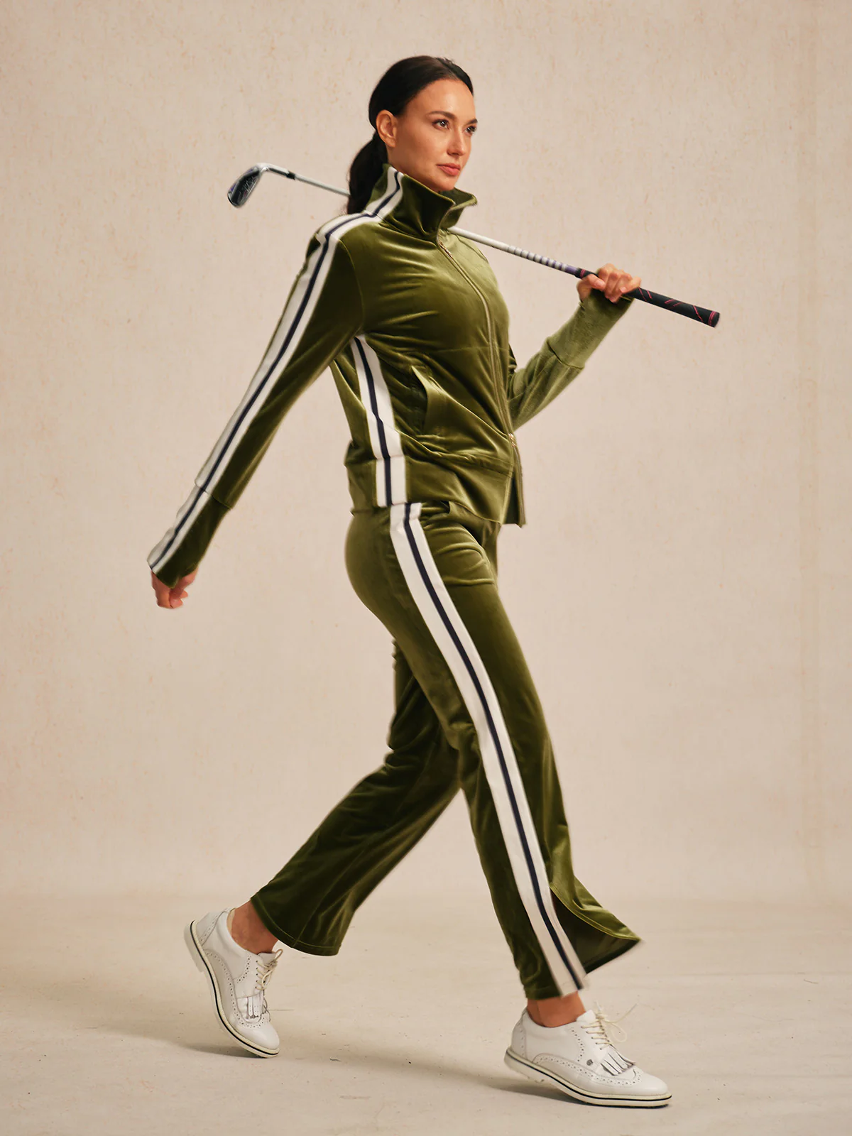 UltraSoft Velvet Long Sleeve Full Zip Jacket - Image 11
