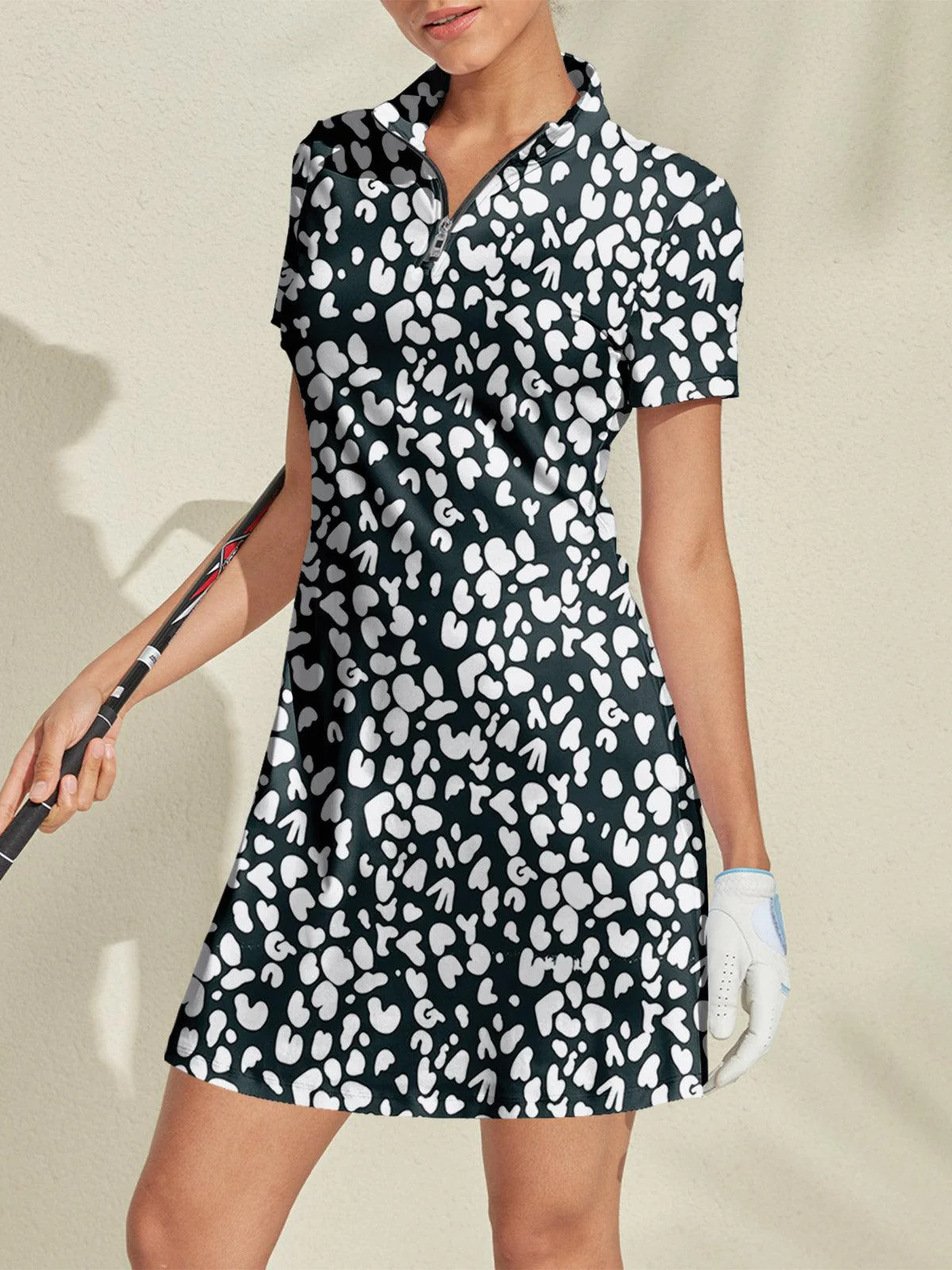 Wildlife Party Short Sleeve 36.5 Inch Dress UPF50+ - Image 8