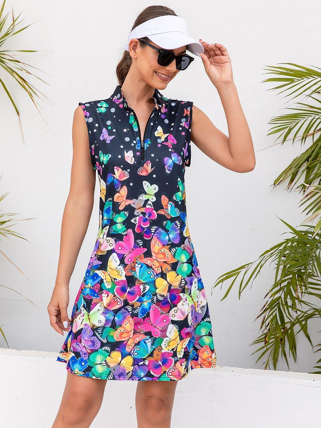 Wildlife Party Sleeveless 36.5 Inch Dress UPF50+ - Image 10