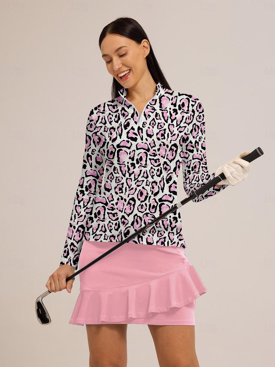Wildlife Party Golf Shirt Quarterzip UPF50+ - Image 2