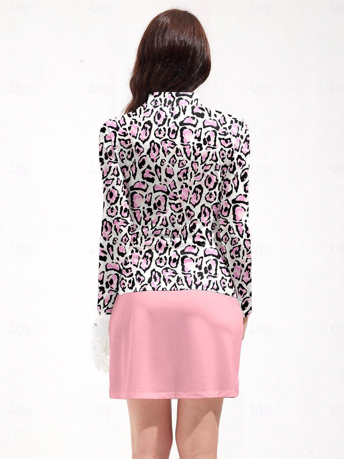 Wildlife Party Golf Shirt Quarterzip UPF50+ - Image 3