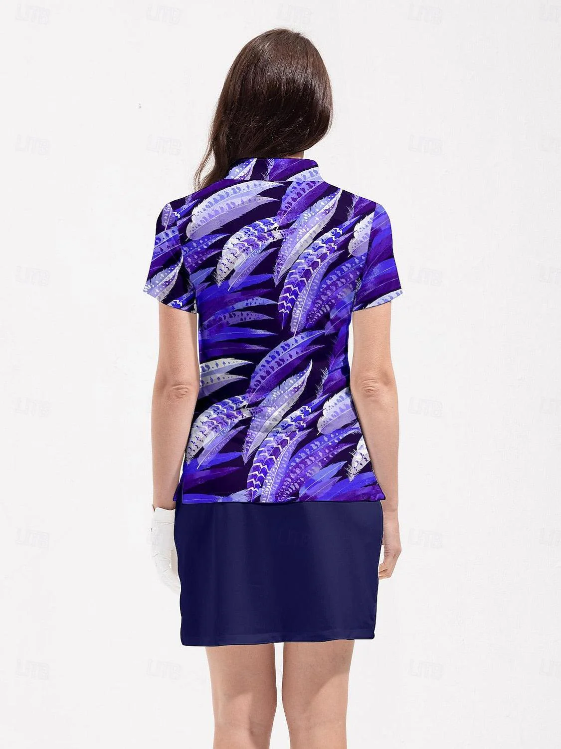 Wildlife Party Golf Shirt Quarterzip UPF50+ - Image 2