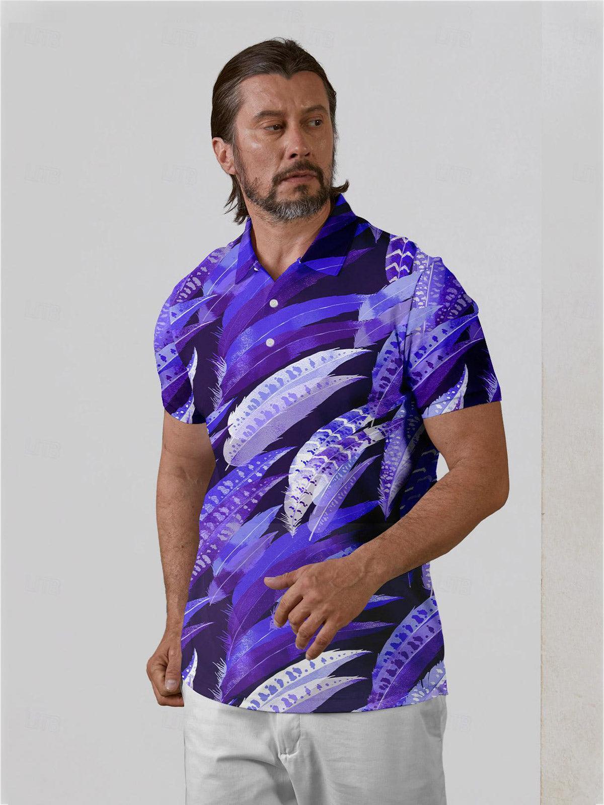 Wildlife Party Men's Polo Top UPF50+ - Image 5