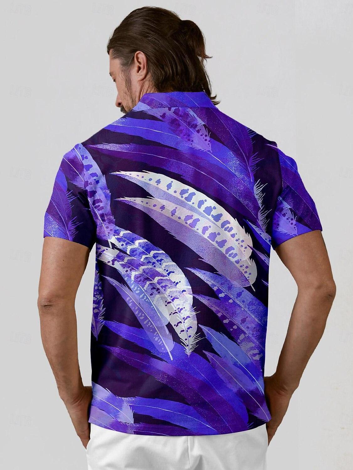 Wildlife Party Men's Polo Top UPF50+ - Image 7