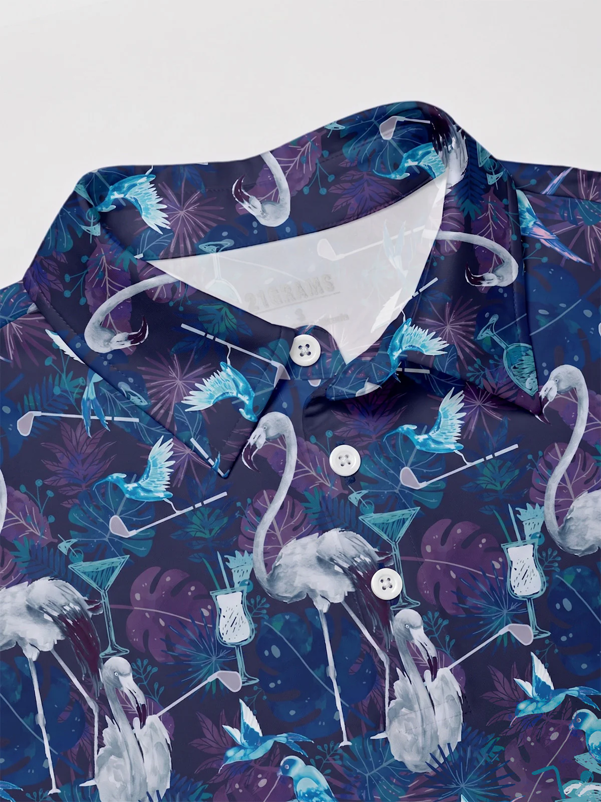 Wildlife Party Men's Polo Top UPF50+ - Image 2