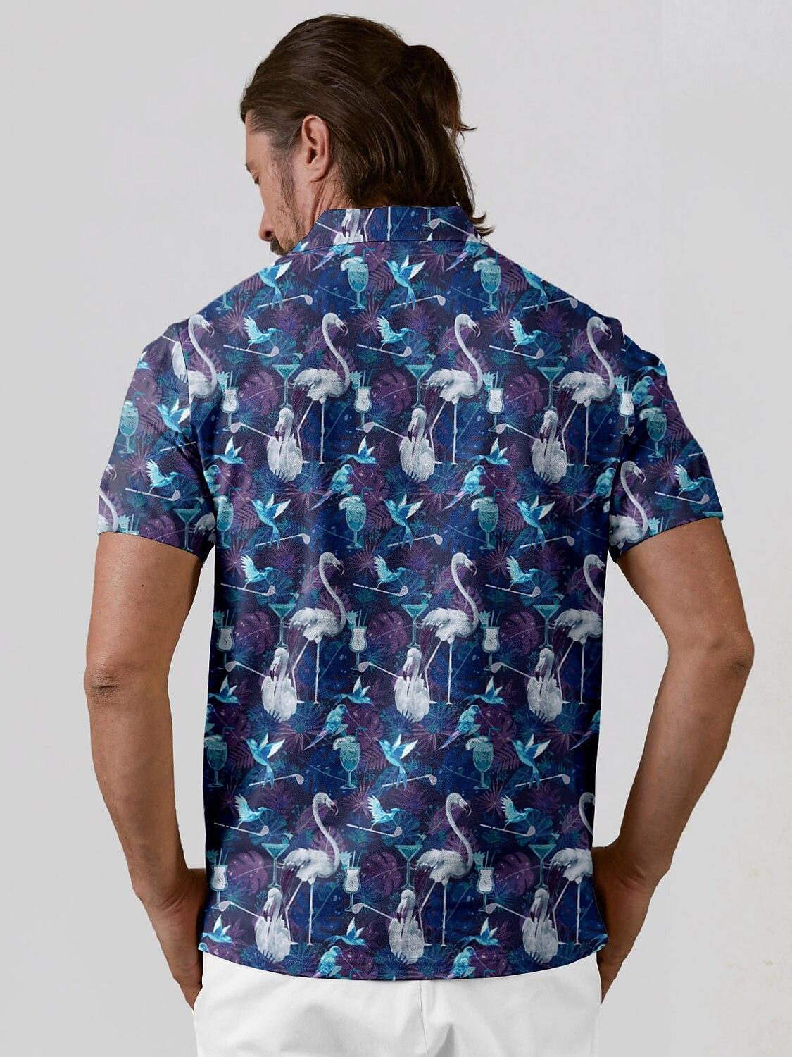 Wildlife Party Men's Polo Top UPF50+ - Image 5